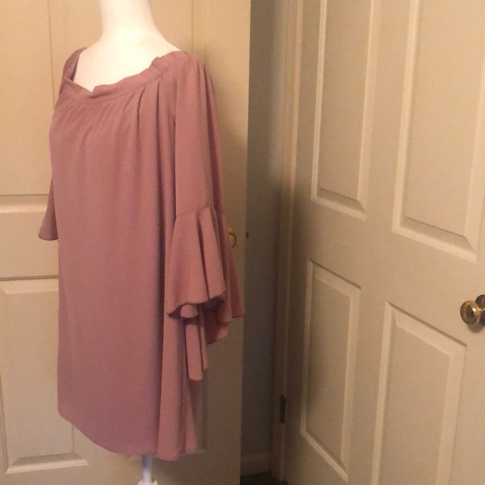 Beautiful dress! Dusty rose, off the shoulder dress, size XL
